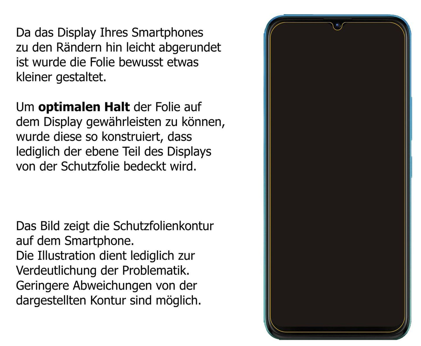 Blickschutzfolie für Tecno Pop 5X matt Schutzfolie (5)