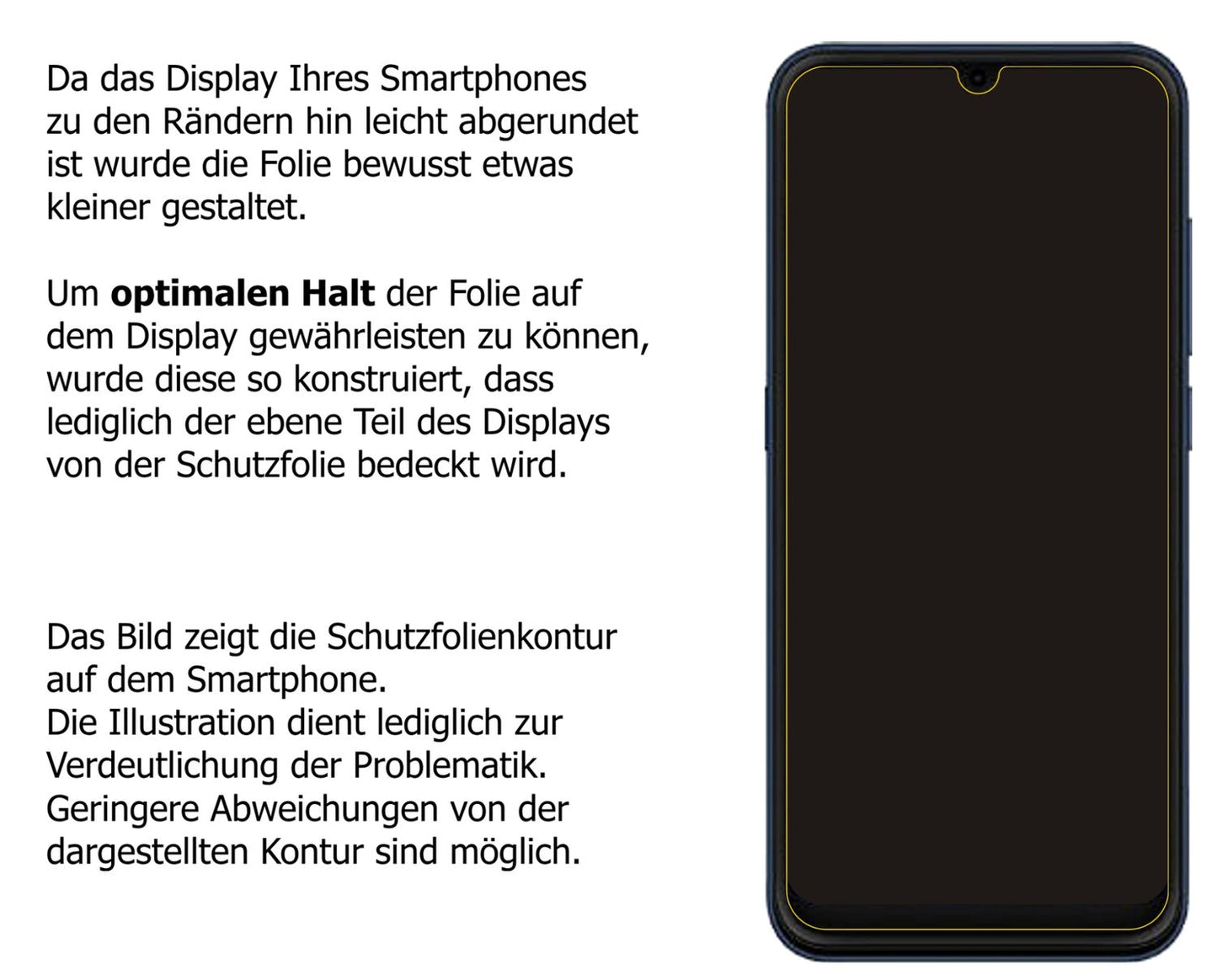 Blickschutzfolie für Hisense U50 matt Schutzfolie (5)