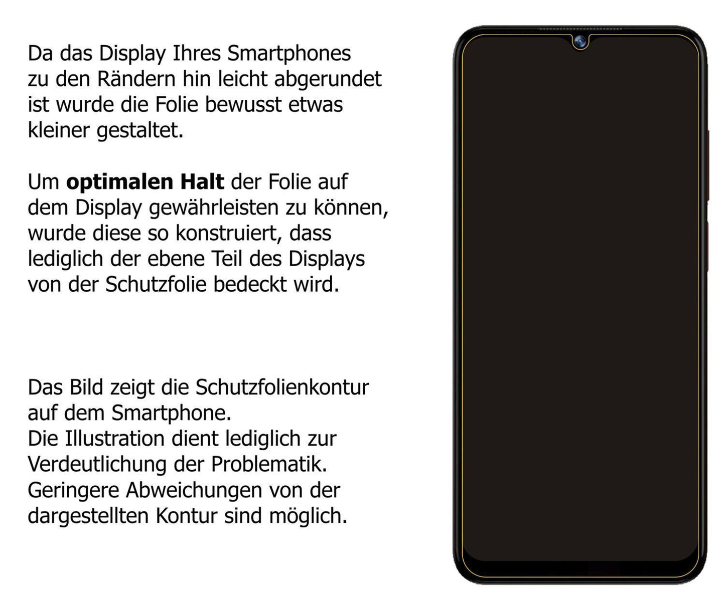Blickschutzfolie für Doogee N40 Pro matt Schutzfol (5)
