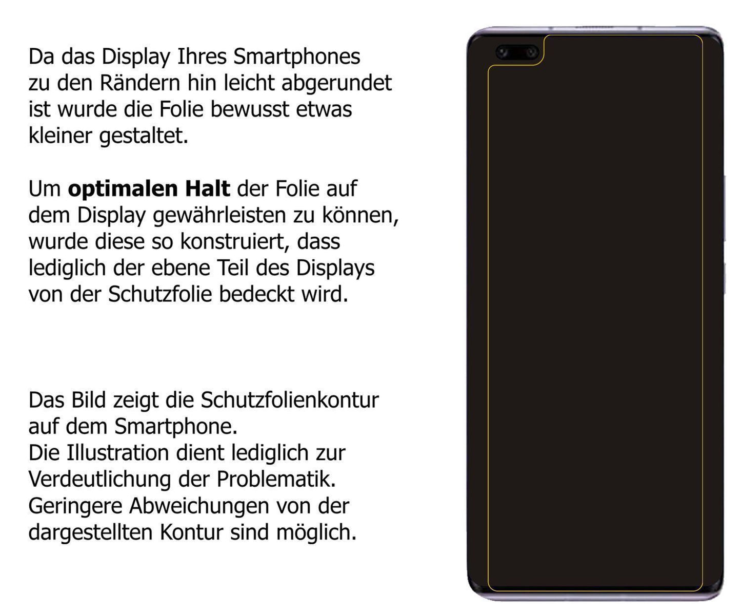 Blickschutzfolie für Huawei Nova 9 Pro matt Schutz (5)