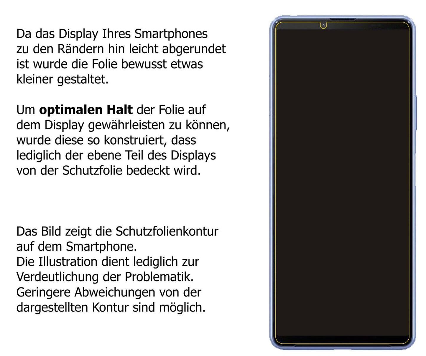 Blickschutzfolie für Sony Xperia 10 III matt Schut (5)