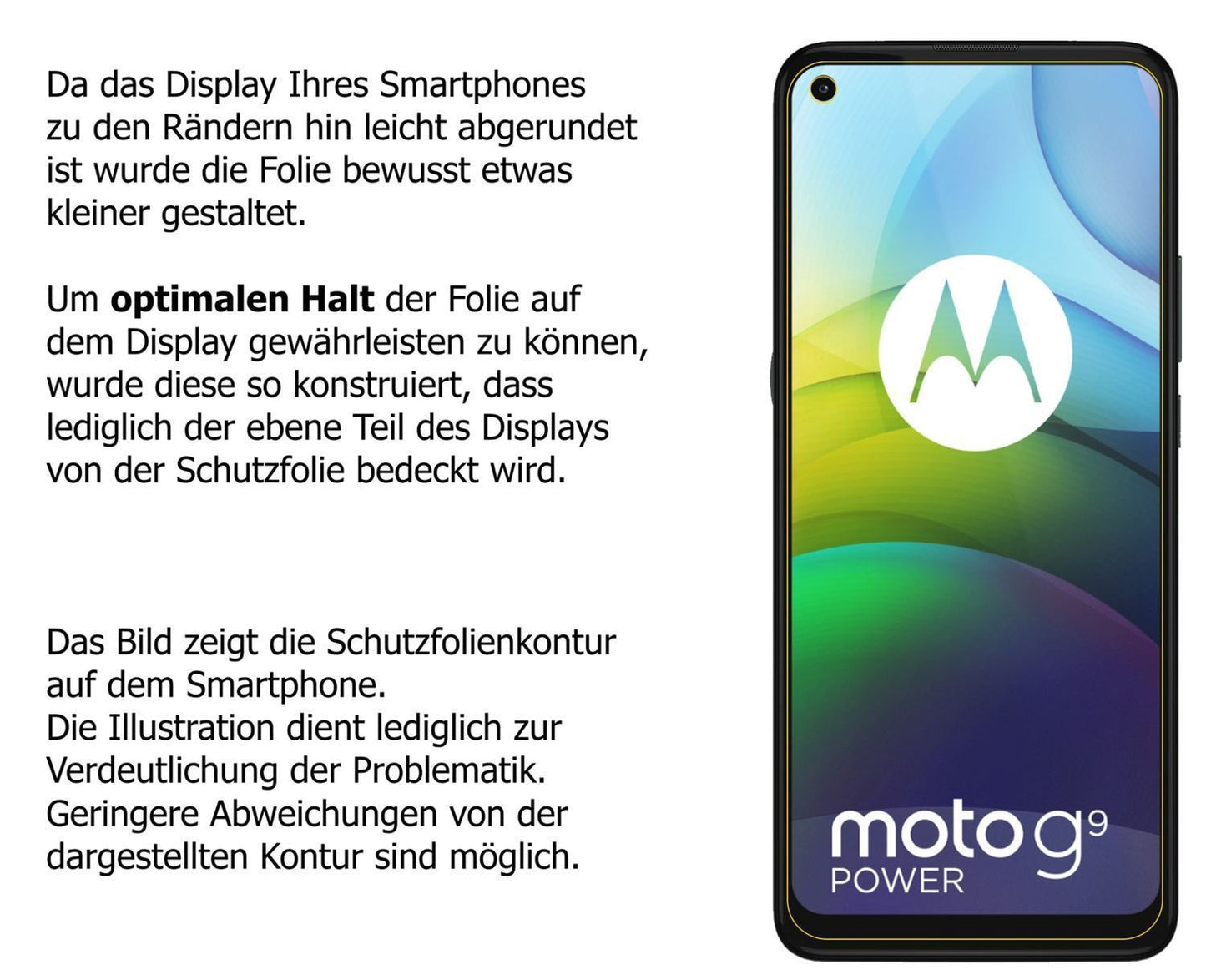 5x Schutzfolie klar für Motorola Moto G9 Power Dis (5)