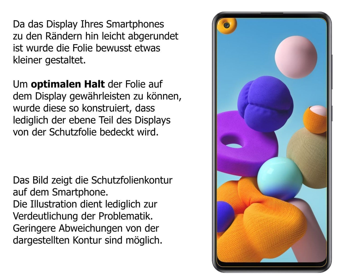 6x Schutzfolie matt für Samsung Galaxy A21s Displa (6)