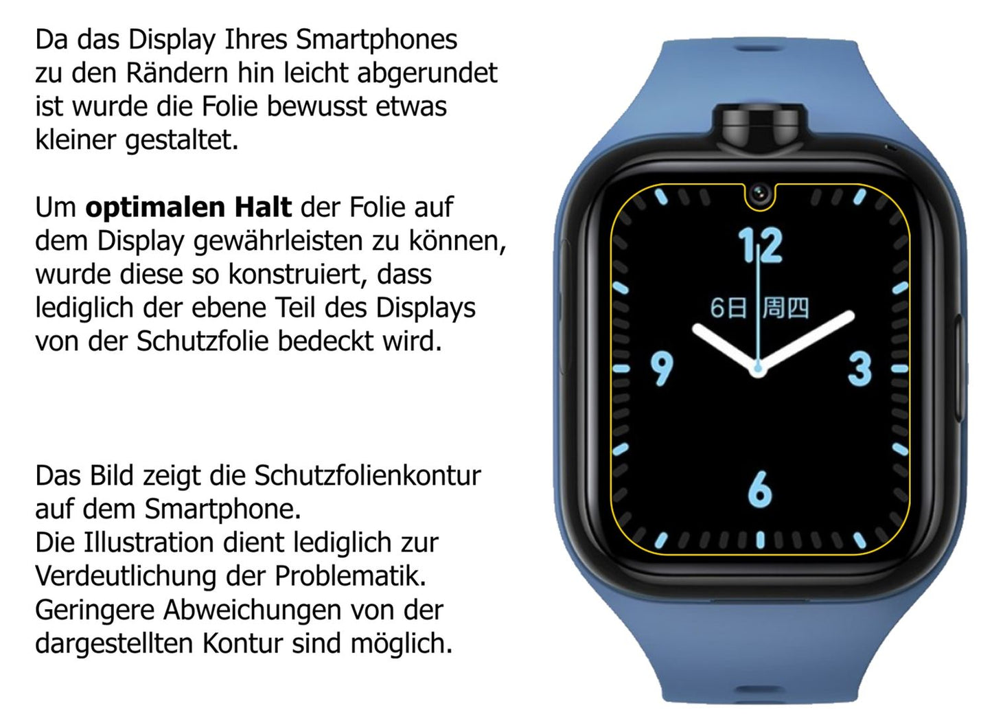 6x Schutzfolie matt für Xiaomi Mi Kids Watch 4 Pro (6)
