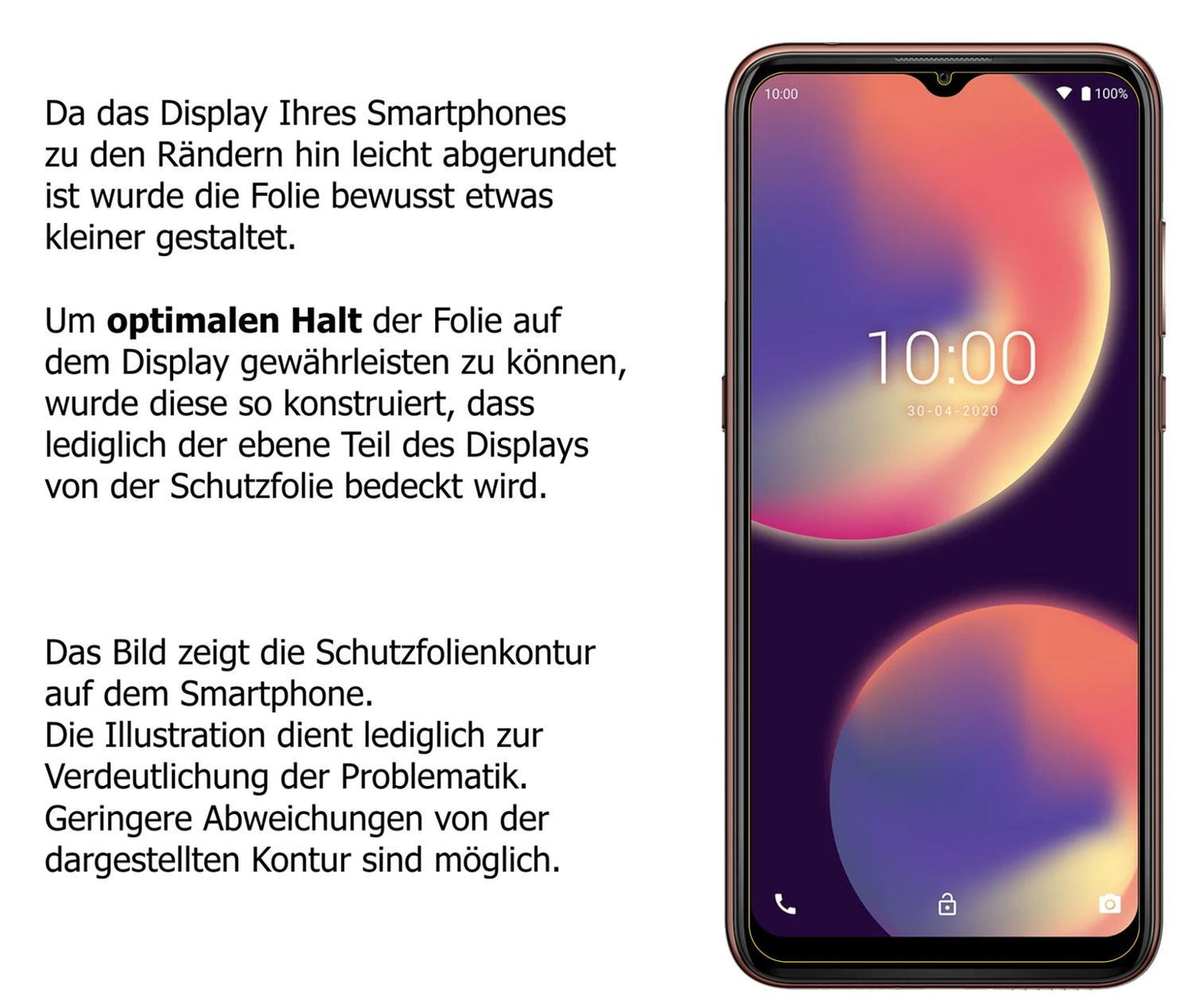 2x Schutzfolie klar für Wiko View 4 Display-Schutz (5)