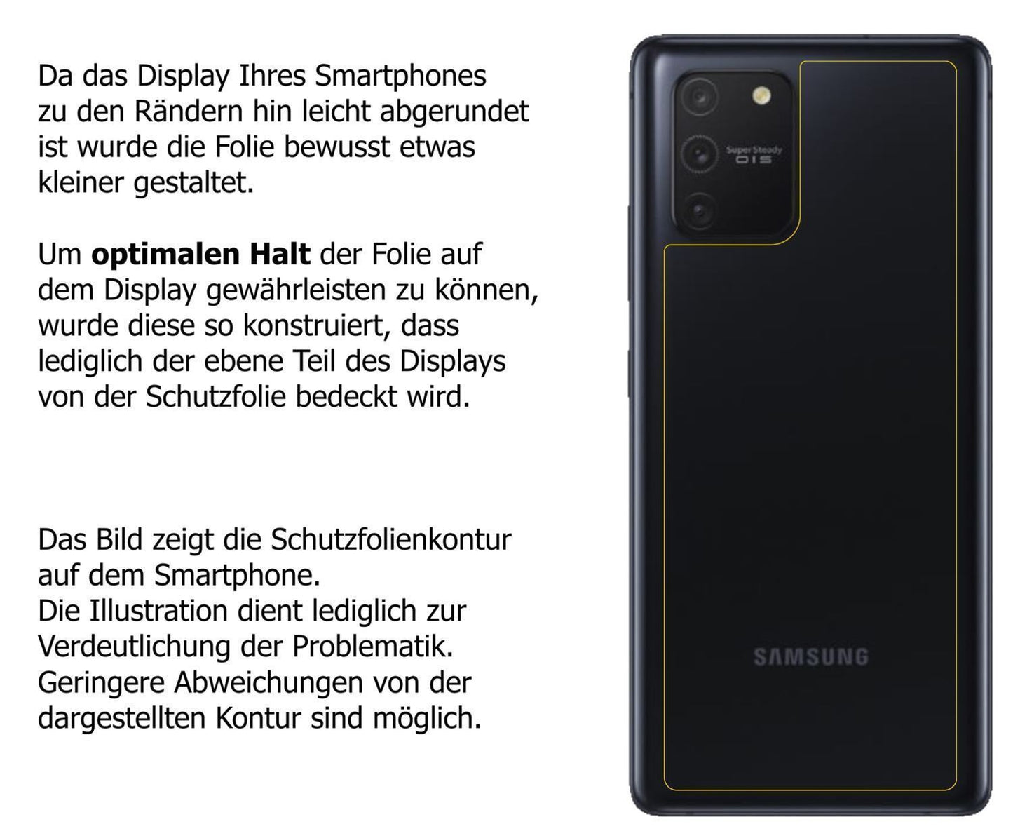 5x Schutzfolie klar für Samsung Galaxy S10 Lite Rü (5)