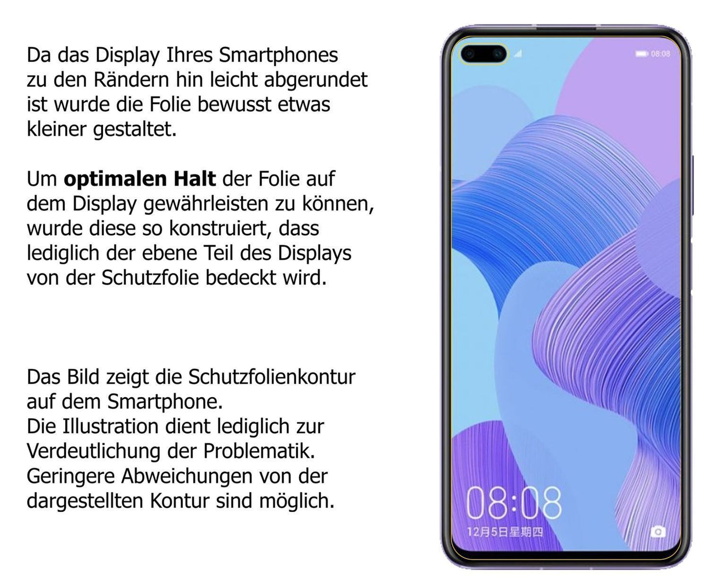 1x Schutzfolie matt für Huawei nova 6 Display-Schu (6)