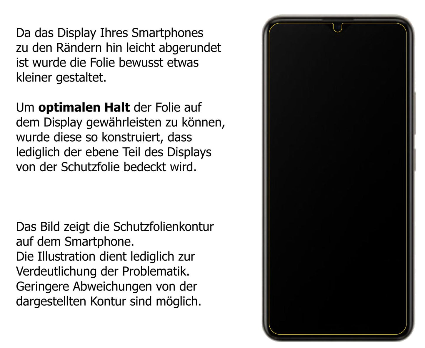 Blickschutzfolie für Vivo U3 matt Schutzfolie Priv (5)
