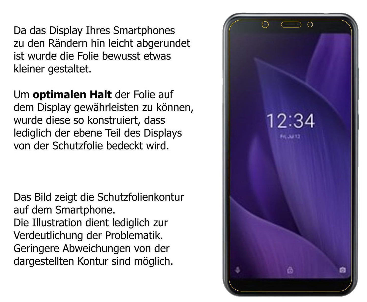 Blickschutzfolie für Sharp Aquos V matt Schutzfoli (5)