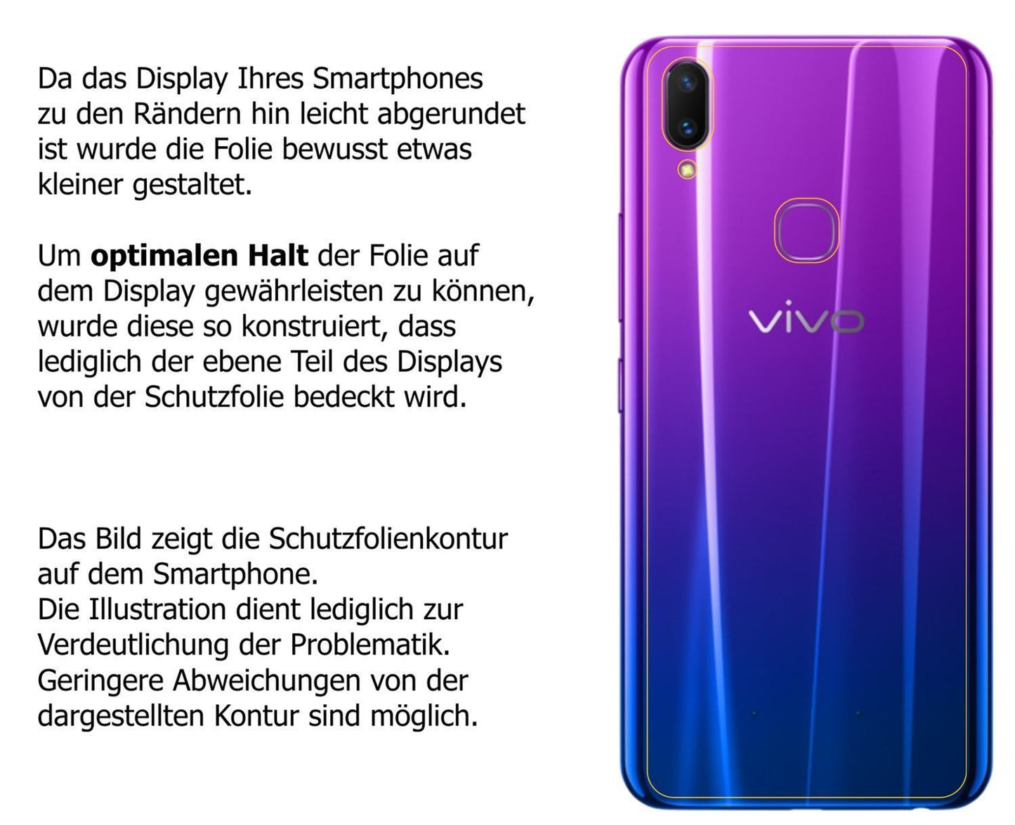 5x Schutzfolie matt für Vivo Z3x Rückseite Display (6)