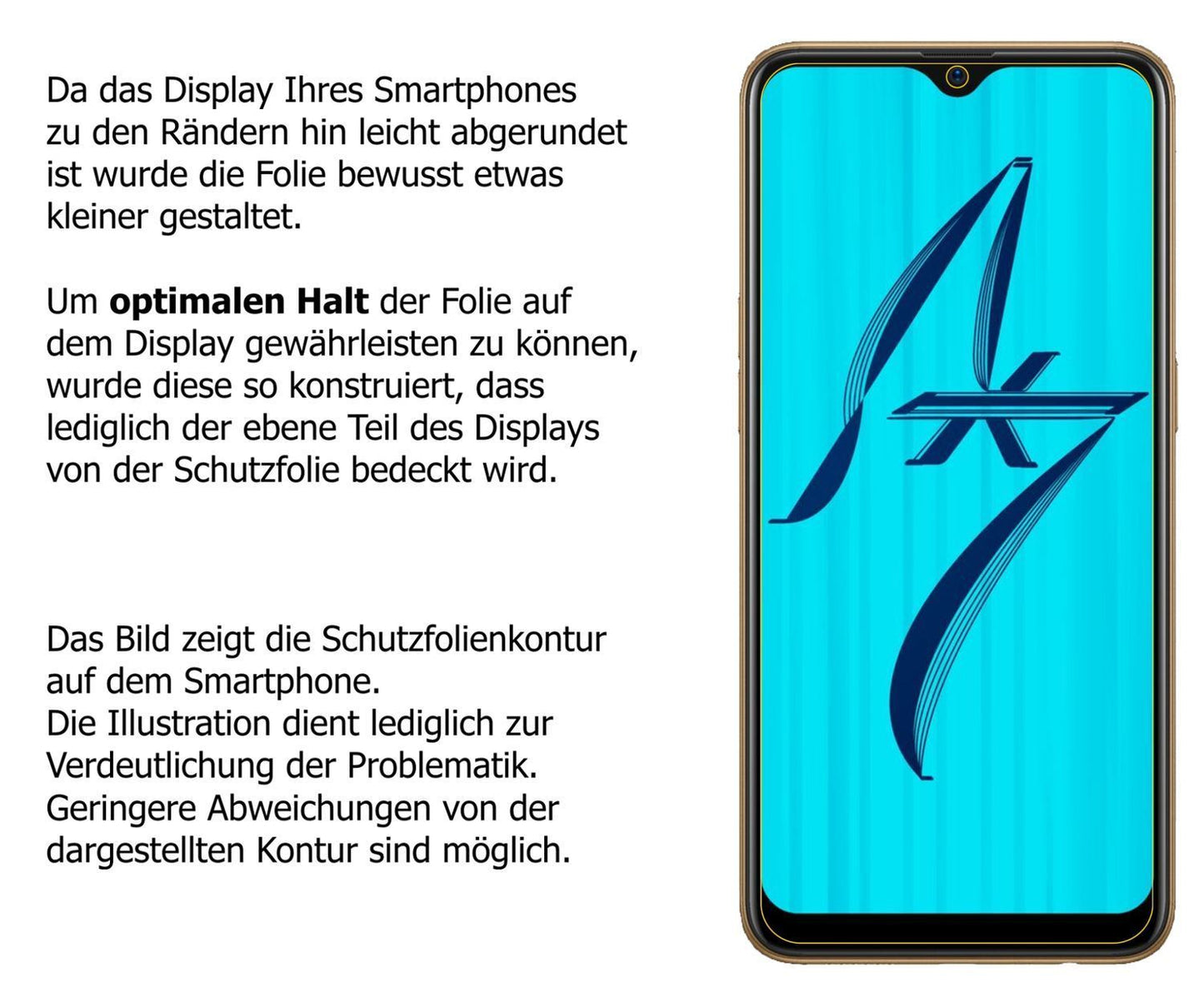 5x Schutzfolie klar für Oppo AX7 Pro Display-Schut (5)