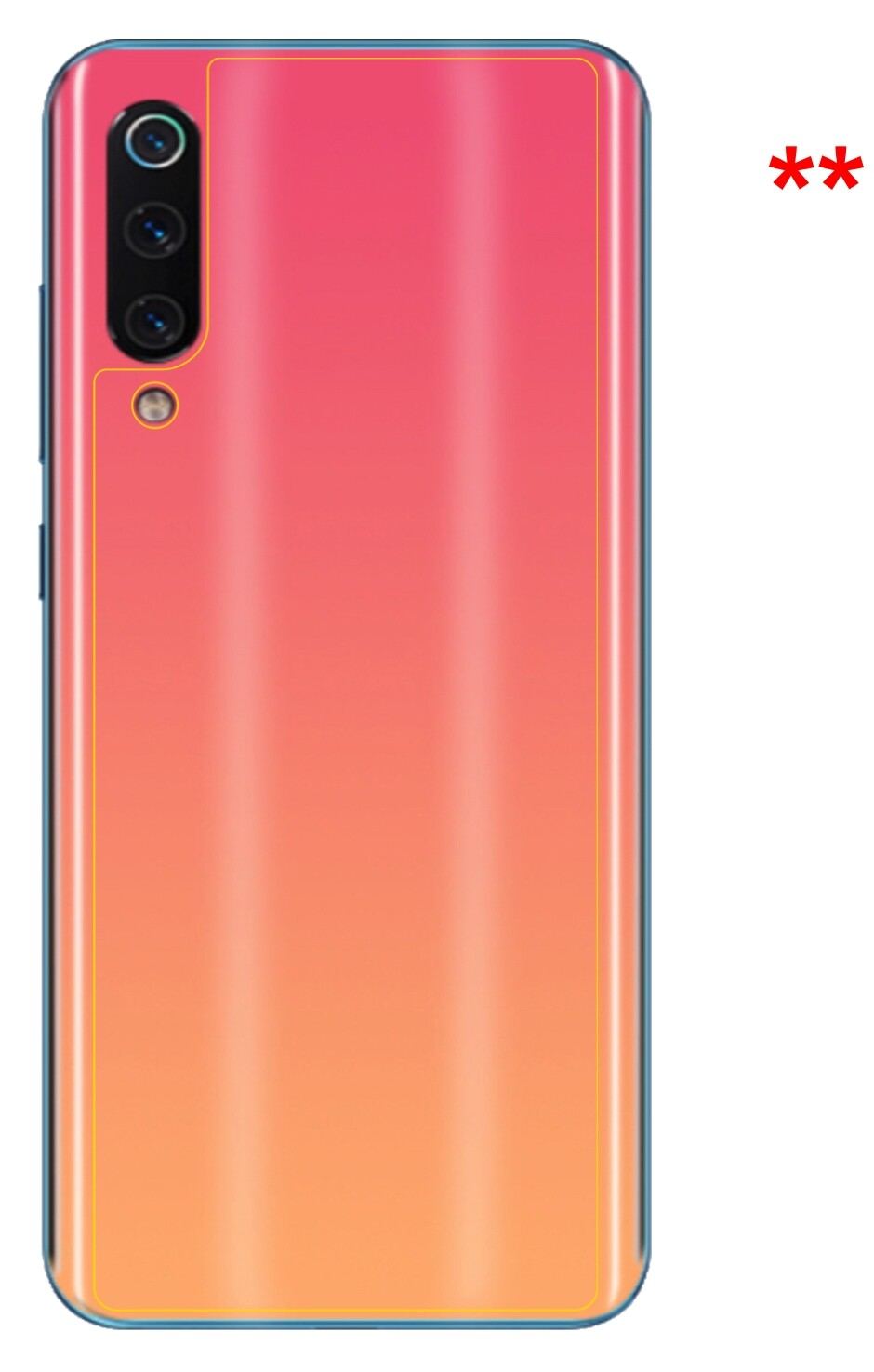 2x Schutzfolie klar für Xiaomi Mi 9 SE Rückseite D (5)