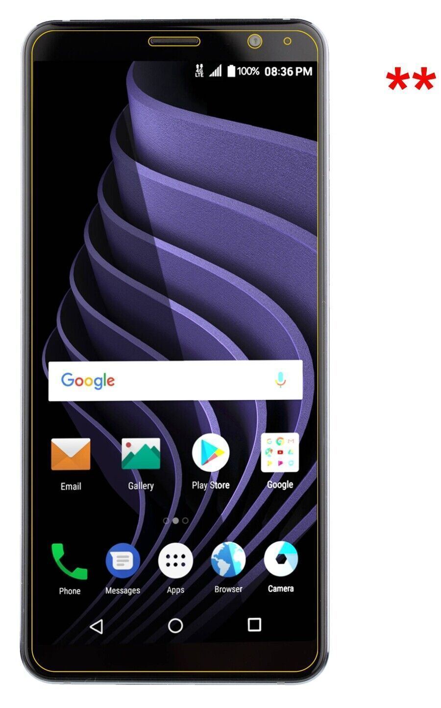 5x Schutzfolie klar für ZTE Blade Max View Display (5)