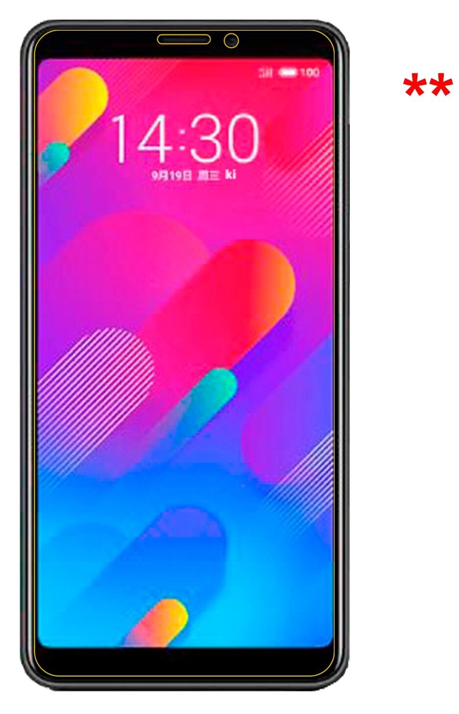 2x Schutzfolie matt für Meizu V8 pro Display-Schut (6)
