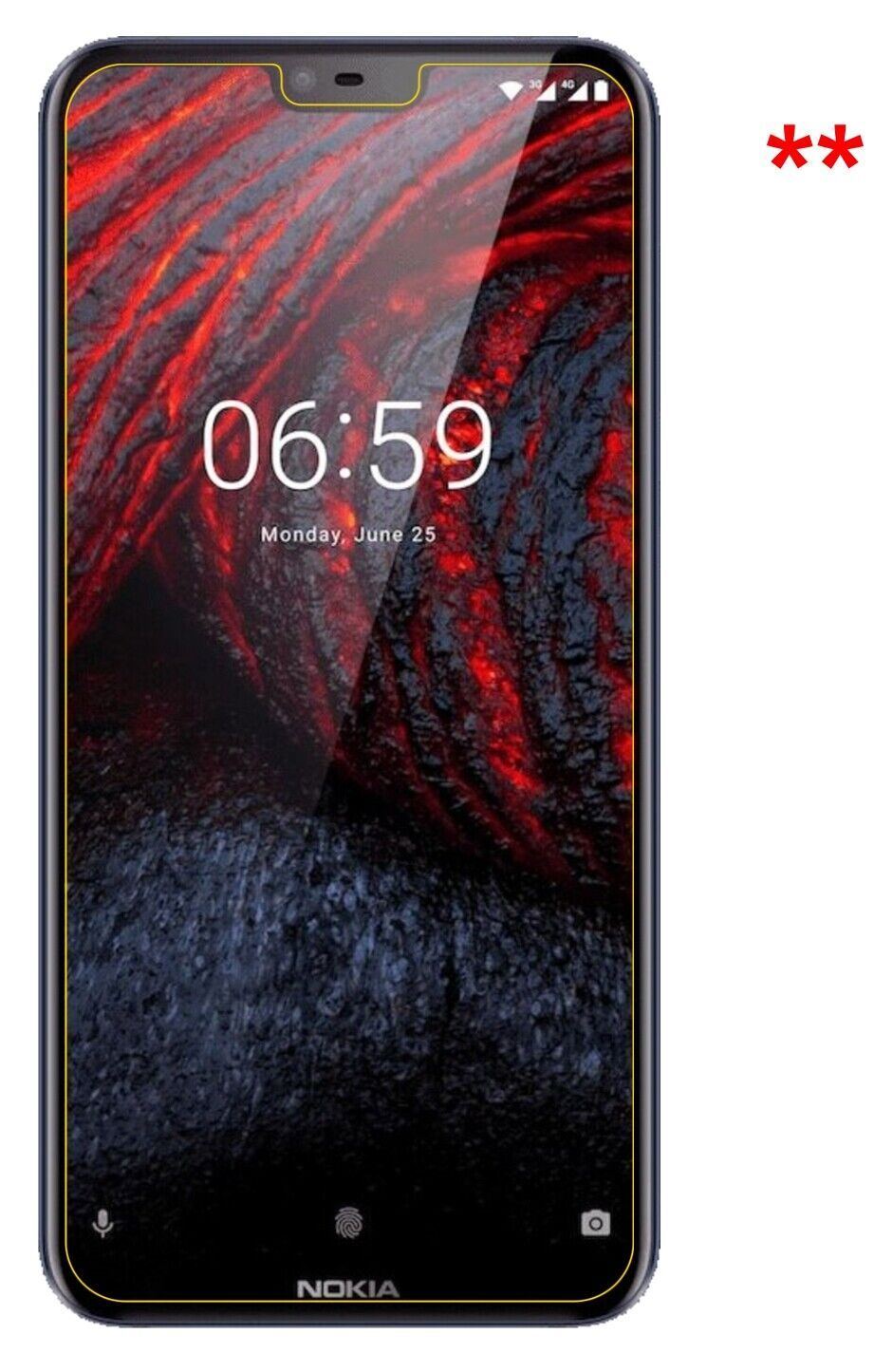 1x 9H Schutzfolie matt für Nokia 6.1 Plus Panzerfo (9)