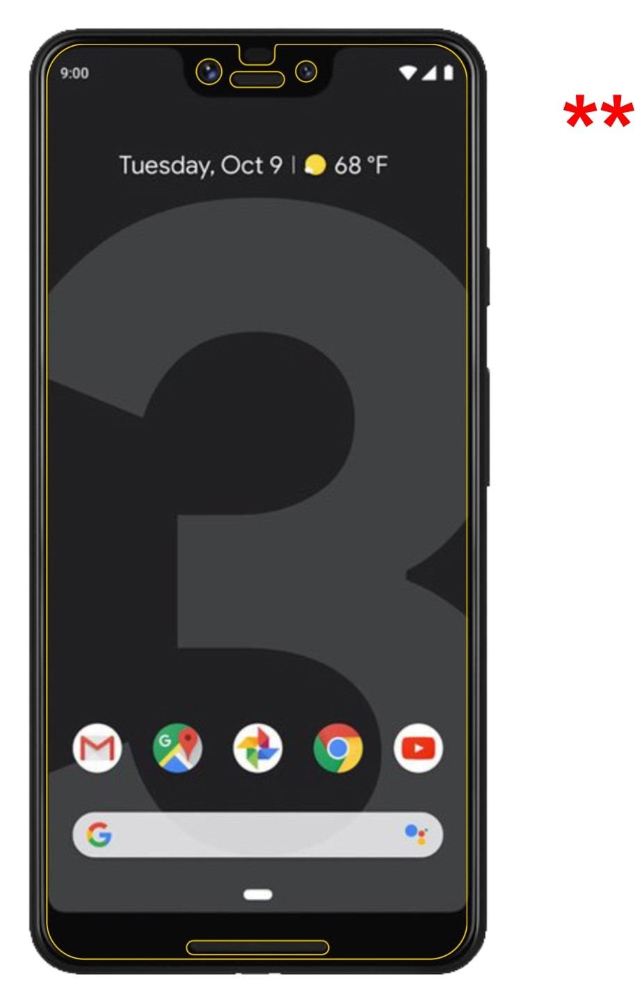 5x Schutzfolie matt für Google Pixel 3 XL Display- (6)