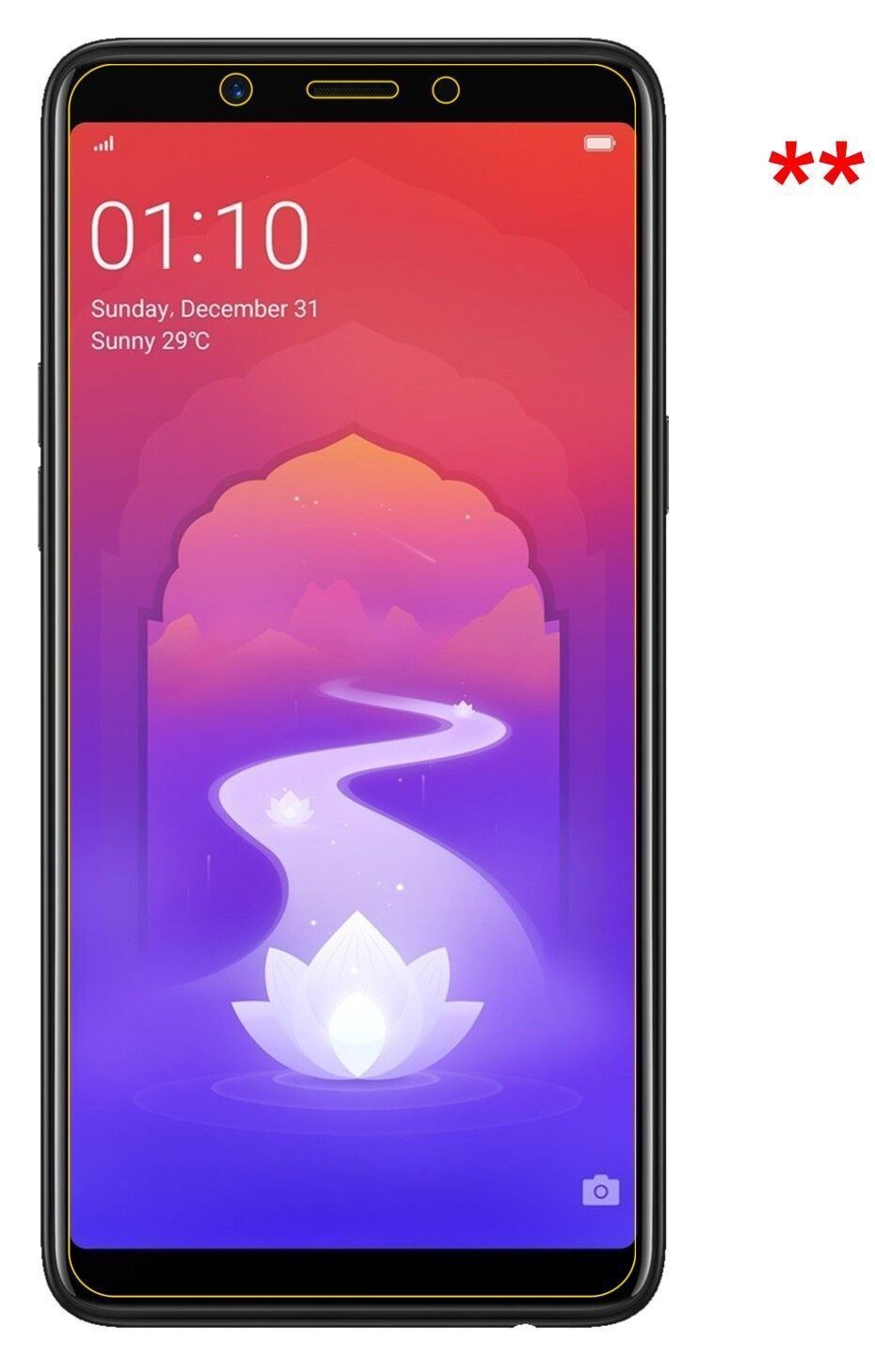 1x 9H Schutzfolie matt für Oppo Realme 1 Panzerfol (9)