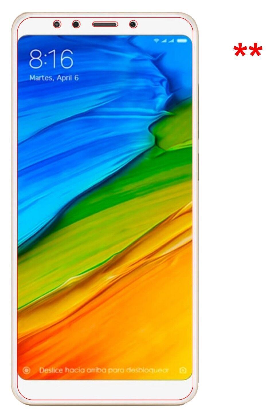 1x 9H Schutzfolie matt für Xiaomi Redmi 5 Plus Pan (9)