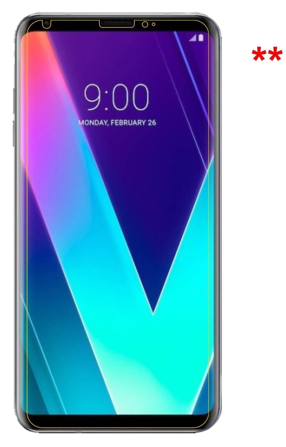 1x 9H Schutzfolie matt für LG V30S ThinQ Panzerfol (9)