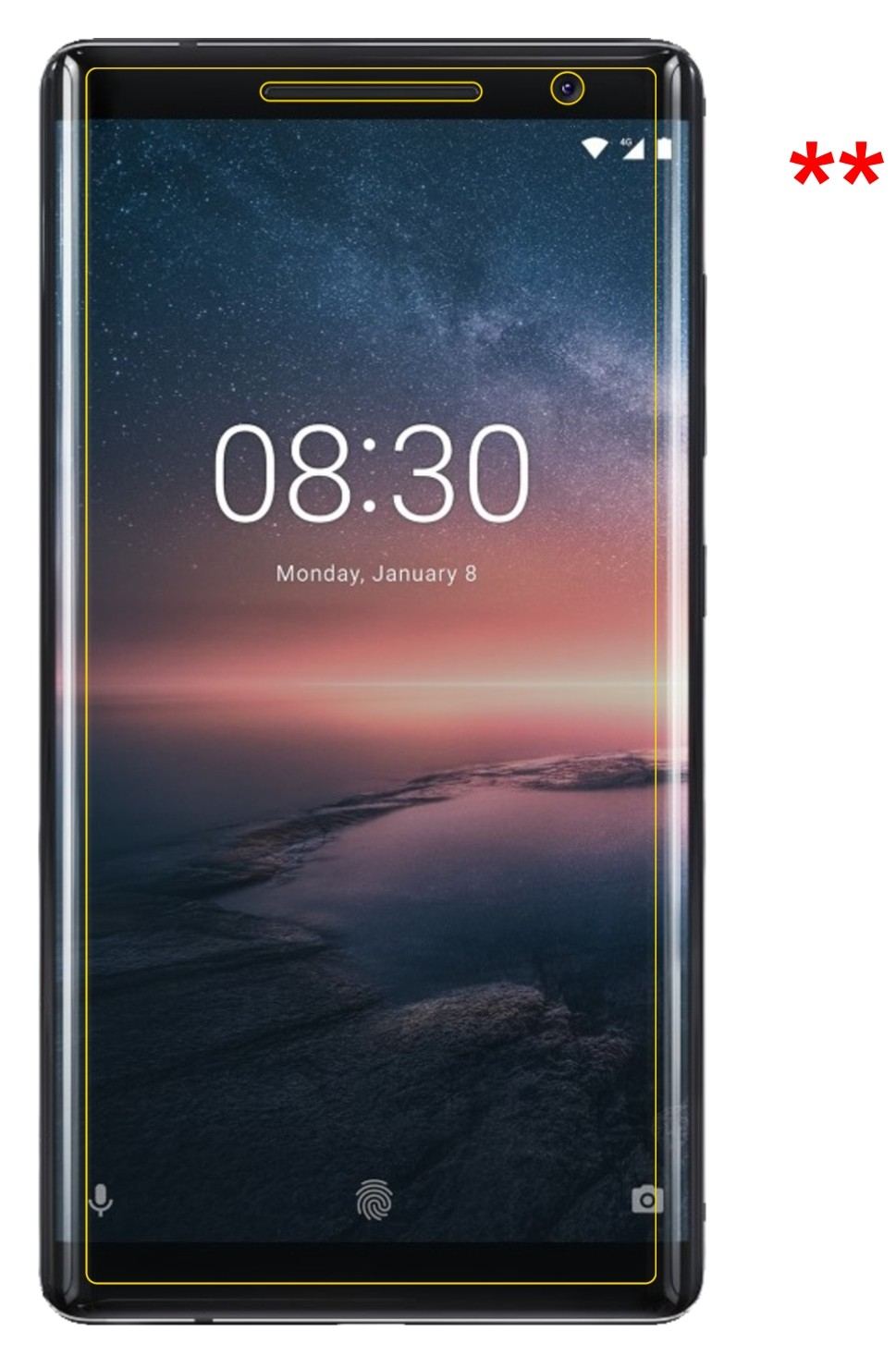 2x Schutzfolie matt für Nokia 8 Sirocco Display-Sc (6)