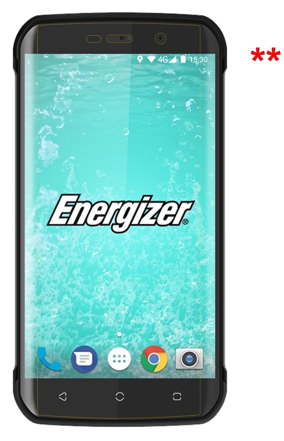 2x Schutzfolie klar für Energizer Hard Case H550S (5)
