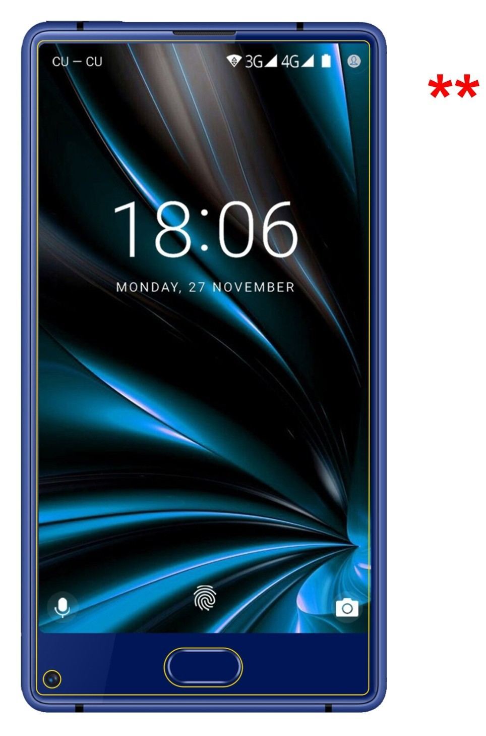 2x Schutzfolie matt für Doogee MIX Lite Display-Sc (6)