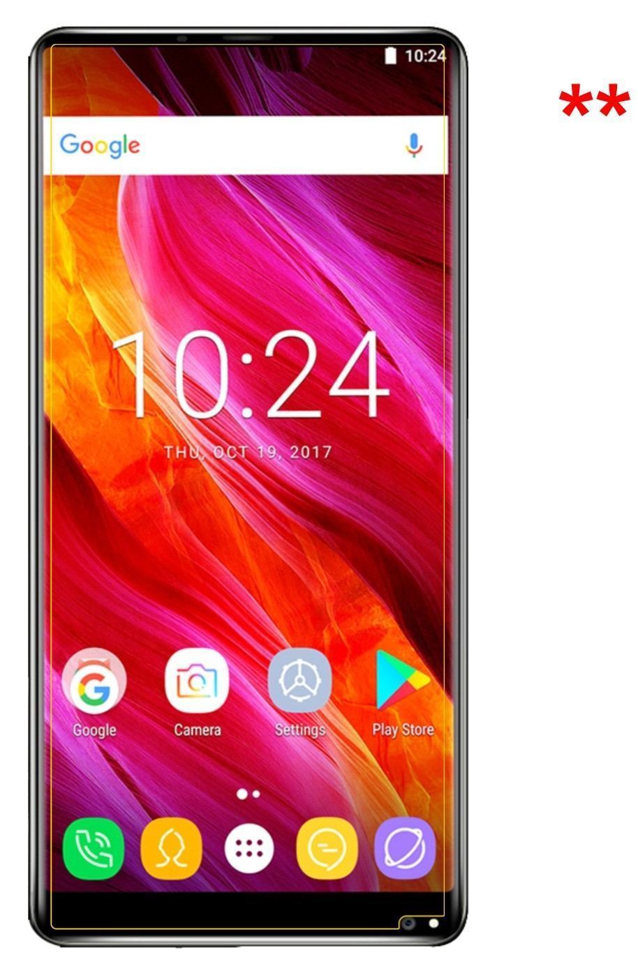 2x Schutzfolie matt für Oukitel Mix 2 Display-Schu (6)