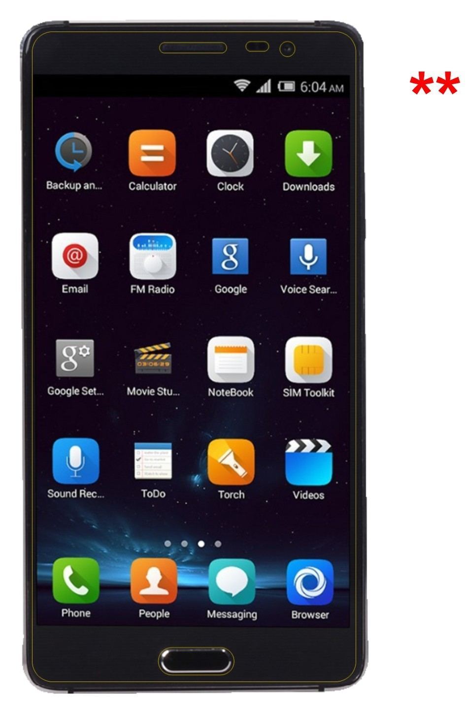 2x Schutzfolie klar für Elephone P8 Pro Display-Sc (5)
