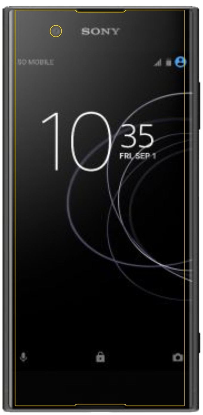 Blickschutzfolie für Sony Xperia XA1 Plus matt Sch (5)
