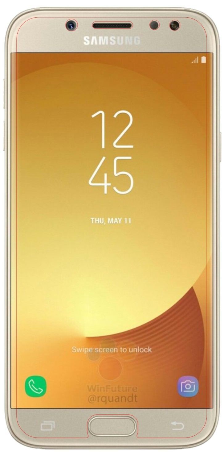 6x Schutzfolie matt für Samsung Galaxy J5 Pro (201 (6)