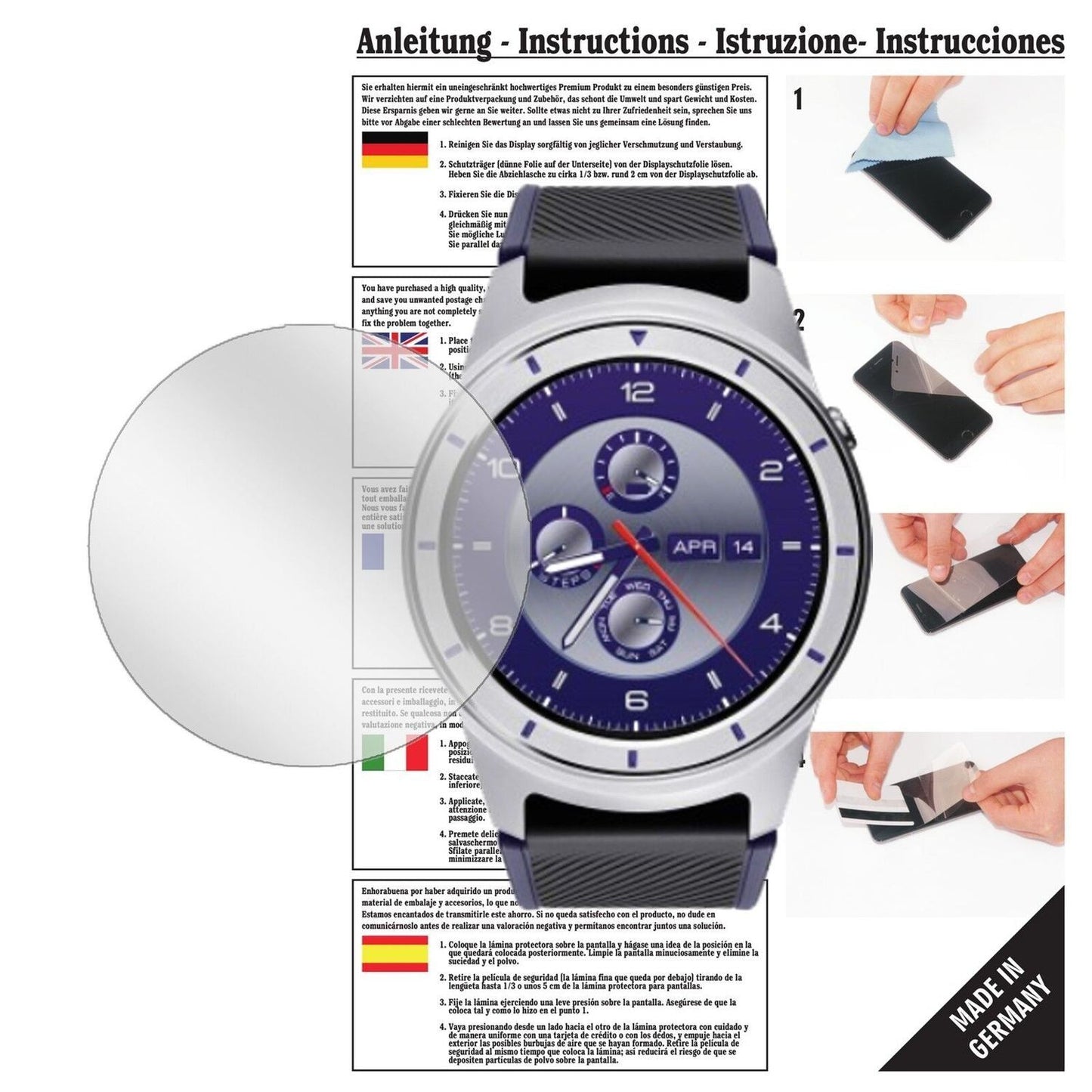 6x Schutzfolie klar für ZTE Quartz Display-Schutzf (1)