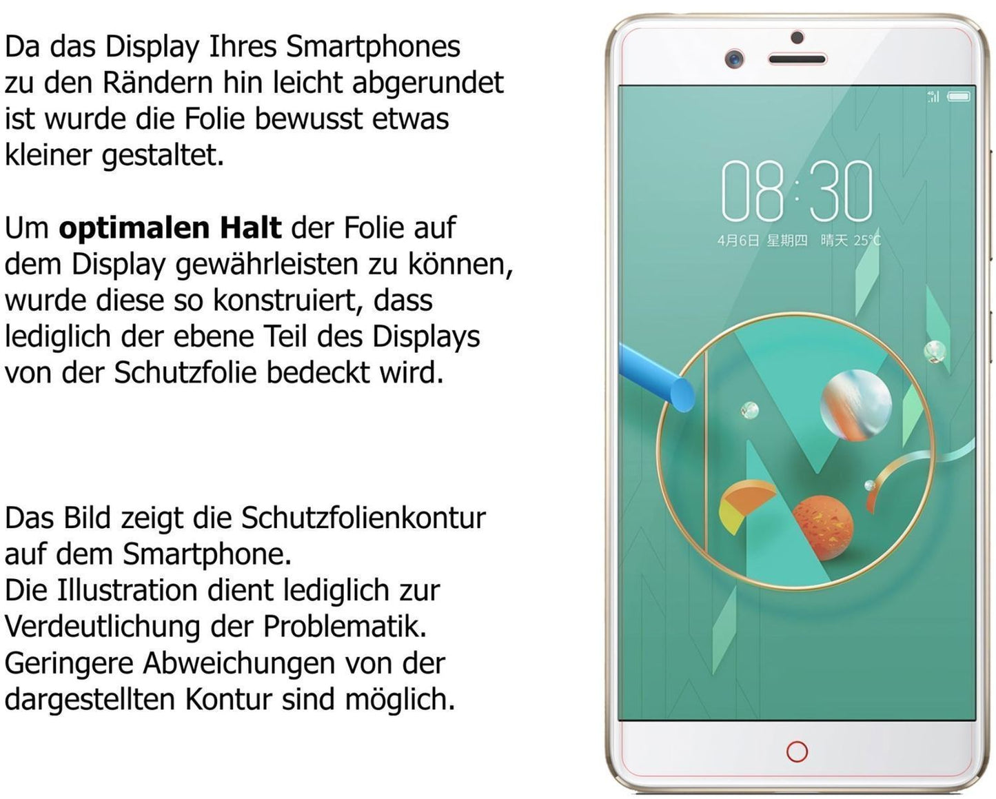 2x 9H Schutzfolie matt für Nubia Z17 Mini Panzerfo (9)