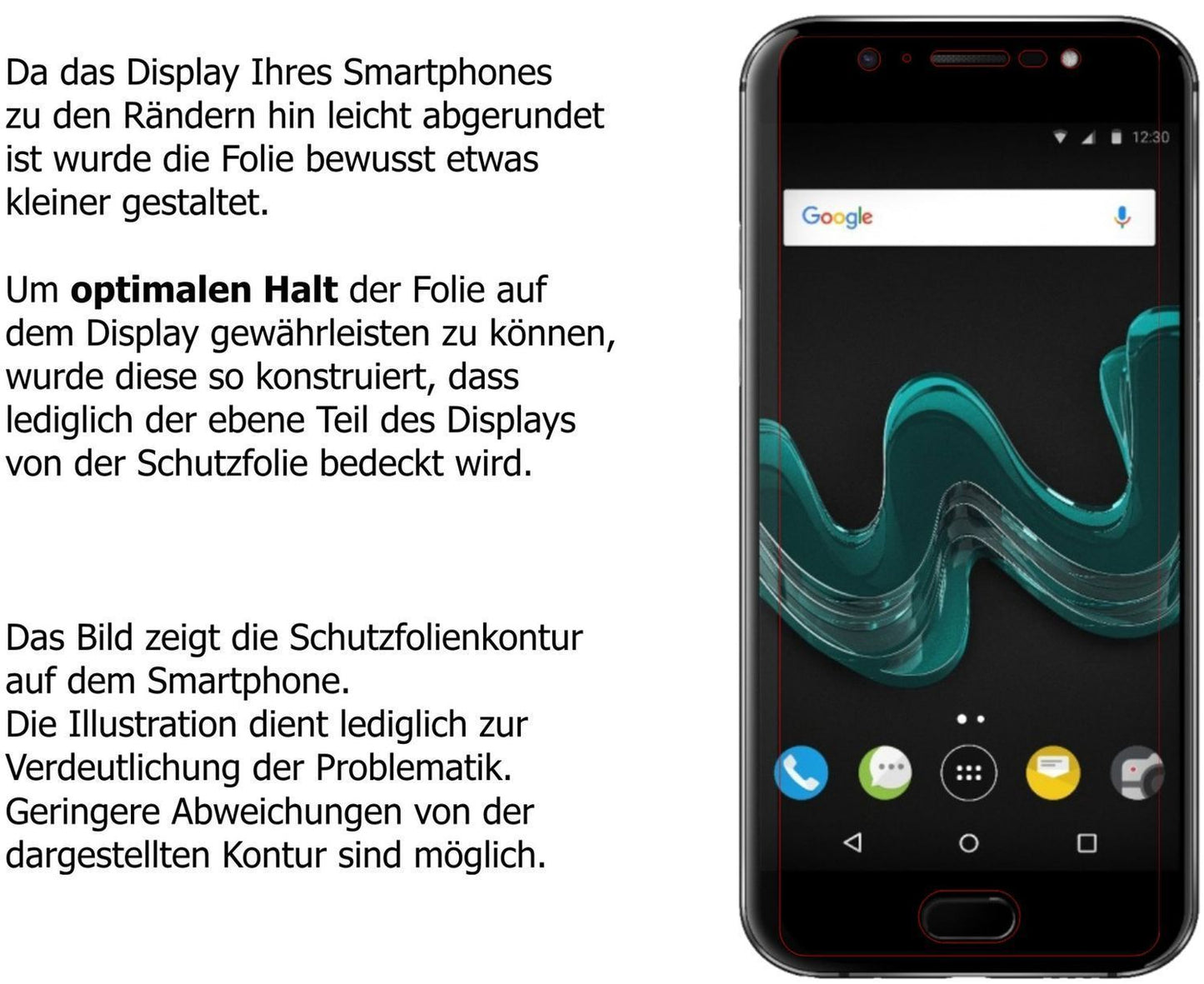 2x Schutzfolie klar für Wiko Wim Display-Schutzfol (5)