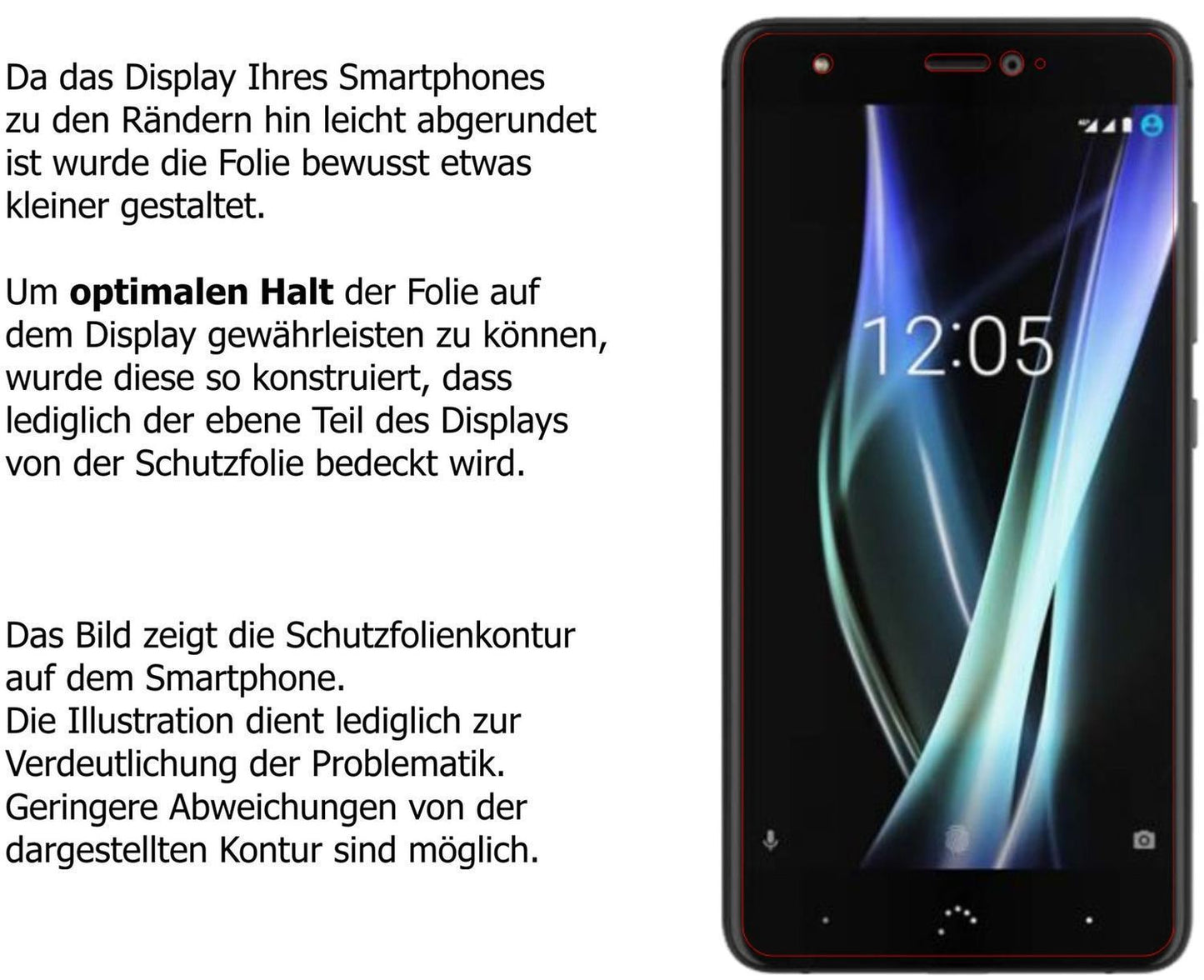 6x Schutzfolie matt für BQ Aquaris X Display-Schut (6)