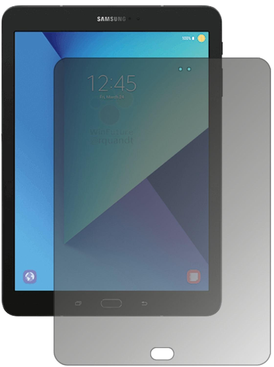 Blickschutzfolie für Samsung Galaxy Tab S3 matt Sc (1)