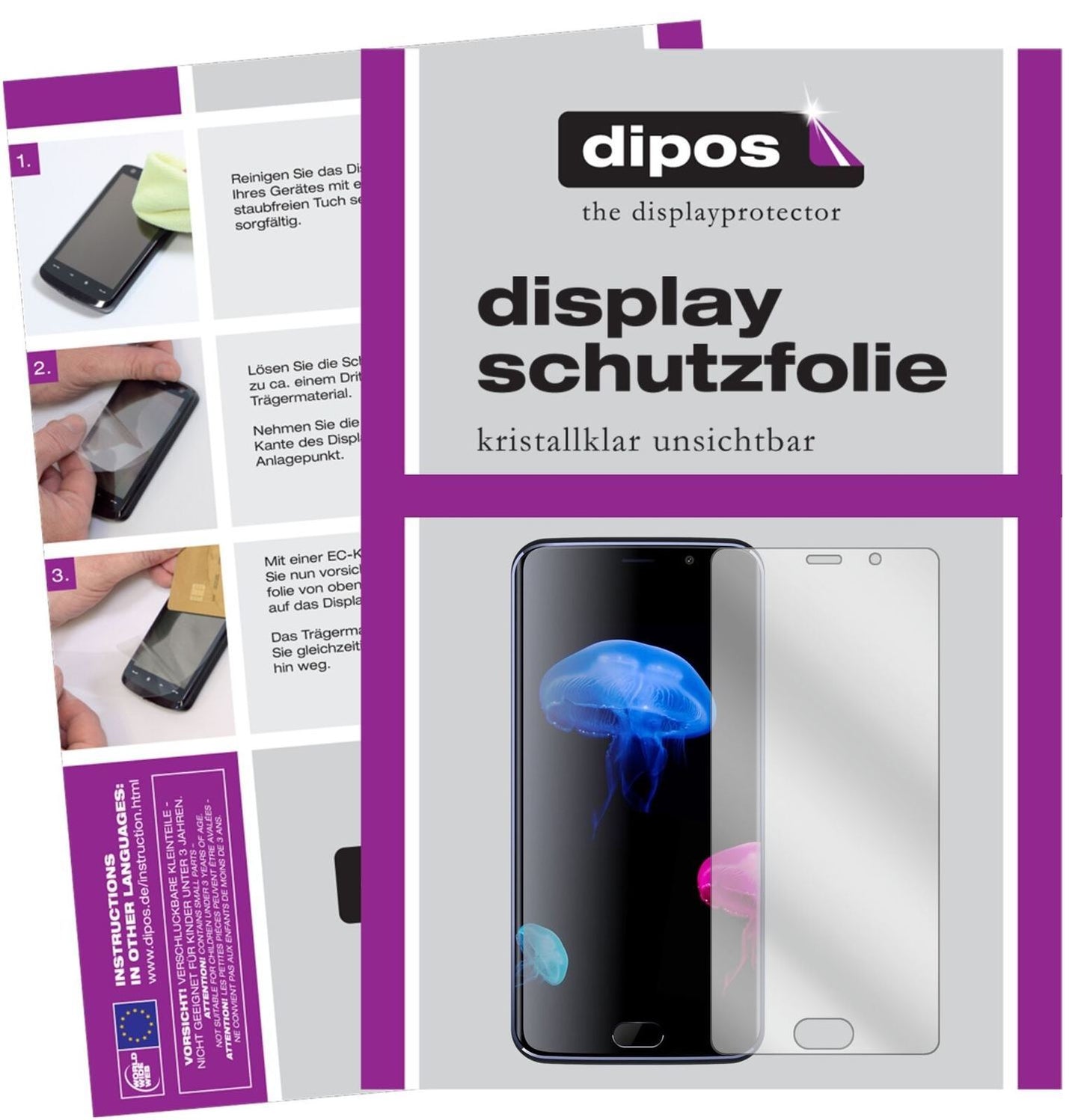 6x Schutzfolie klar für Elephone S7 Display-Schutz (1)