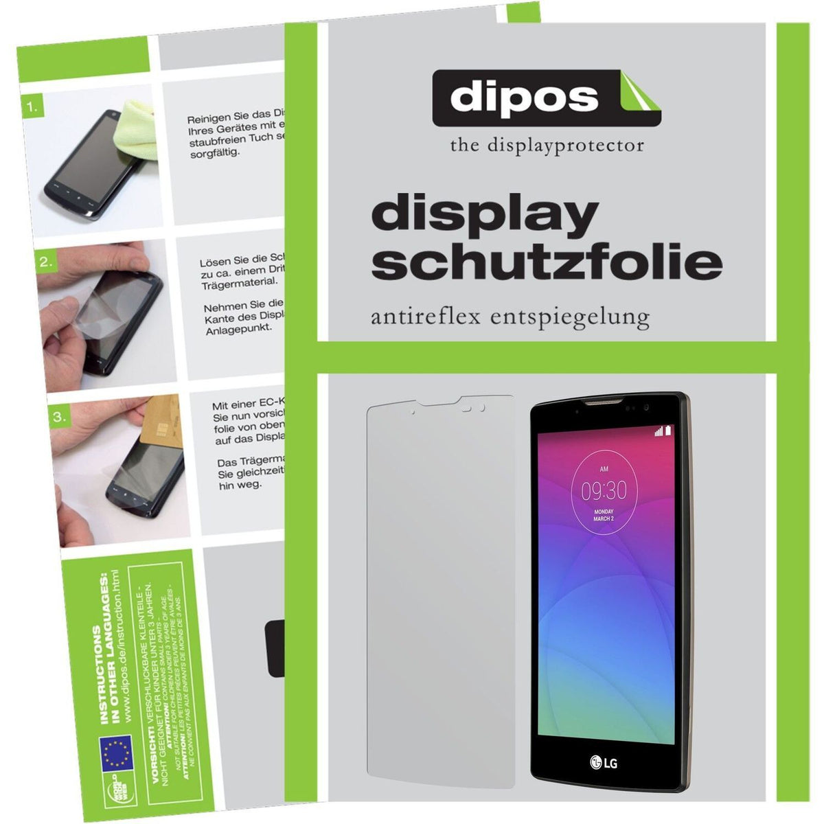 2x Schutzfolie matt für Spirit LG Display-Schutzfo (1)