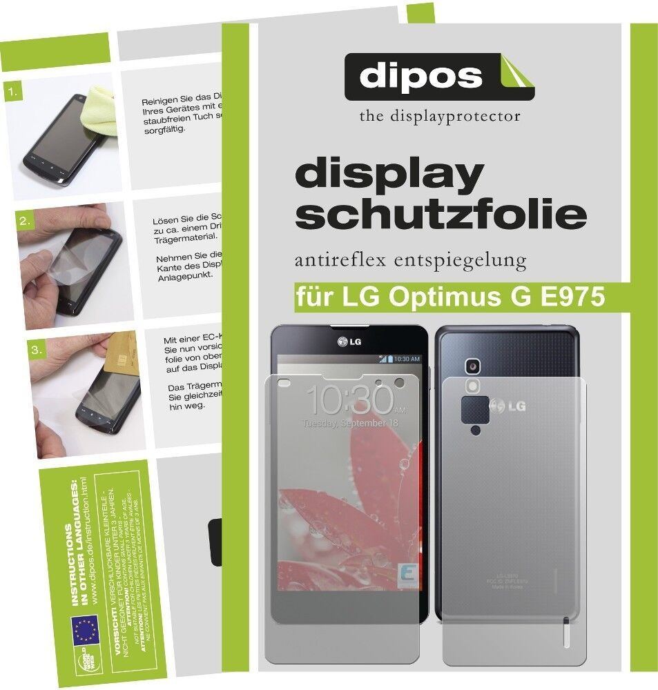 4x Schutzfolie matt für Optimus G E975 LG Display- (1)