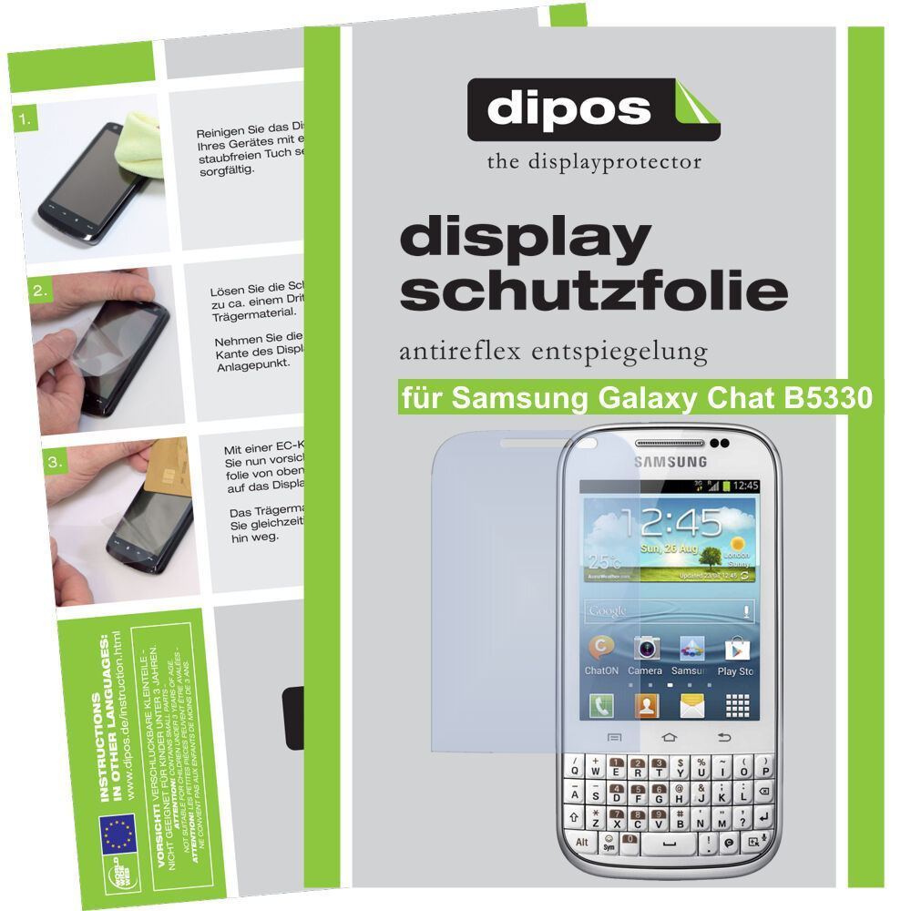 2x Schutzfolie matt für Galaxy Chat B5330 Samsung (1)
