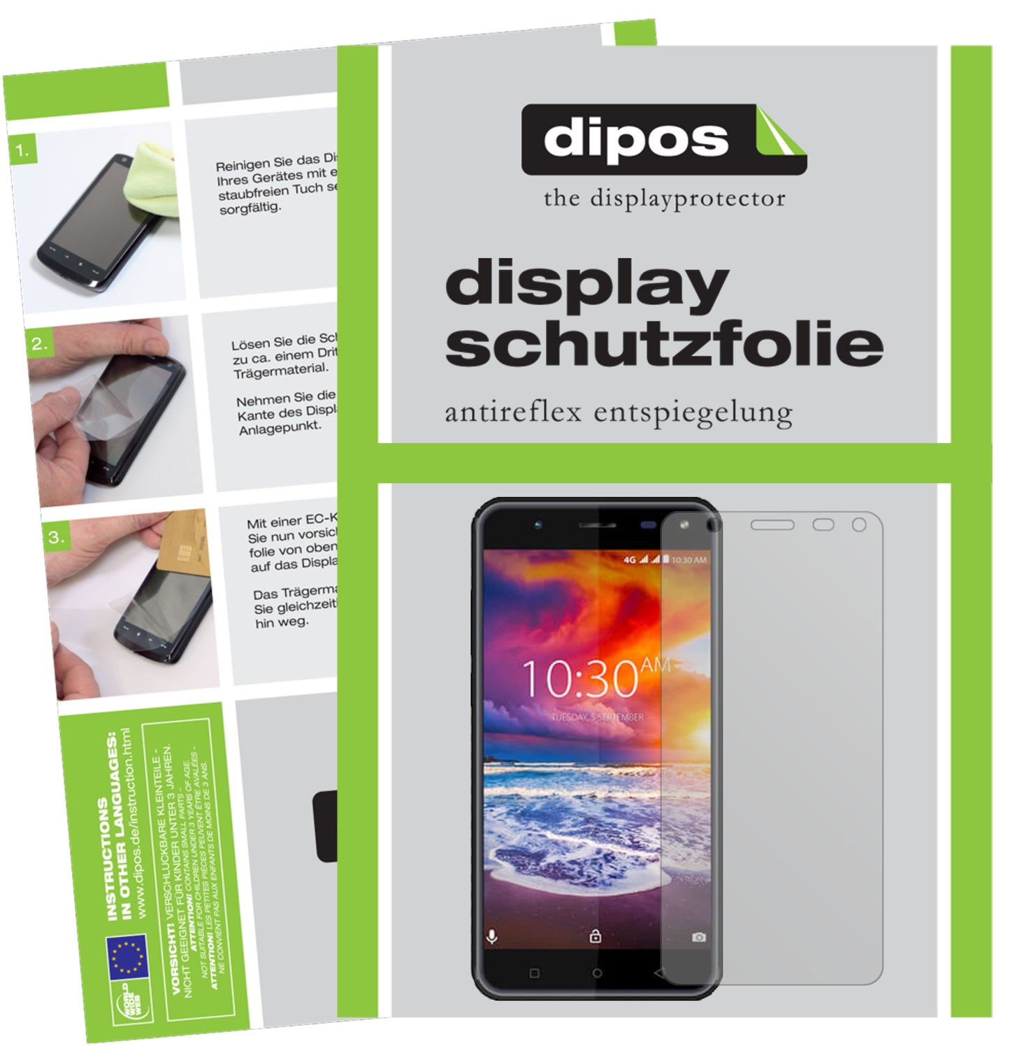 Mattes Panzerglas: Entspiegelte, dünne Folie, Fingerabdruckresistenz und Bildschirmschutz für Karbonn-Titanium Jumbo 3