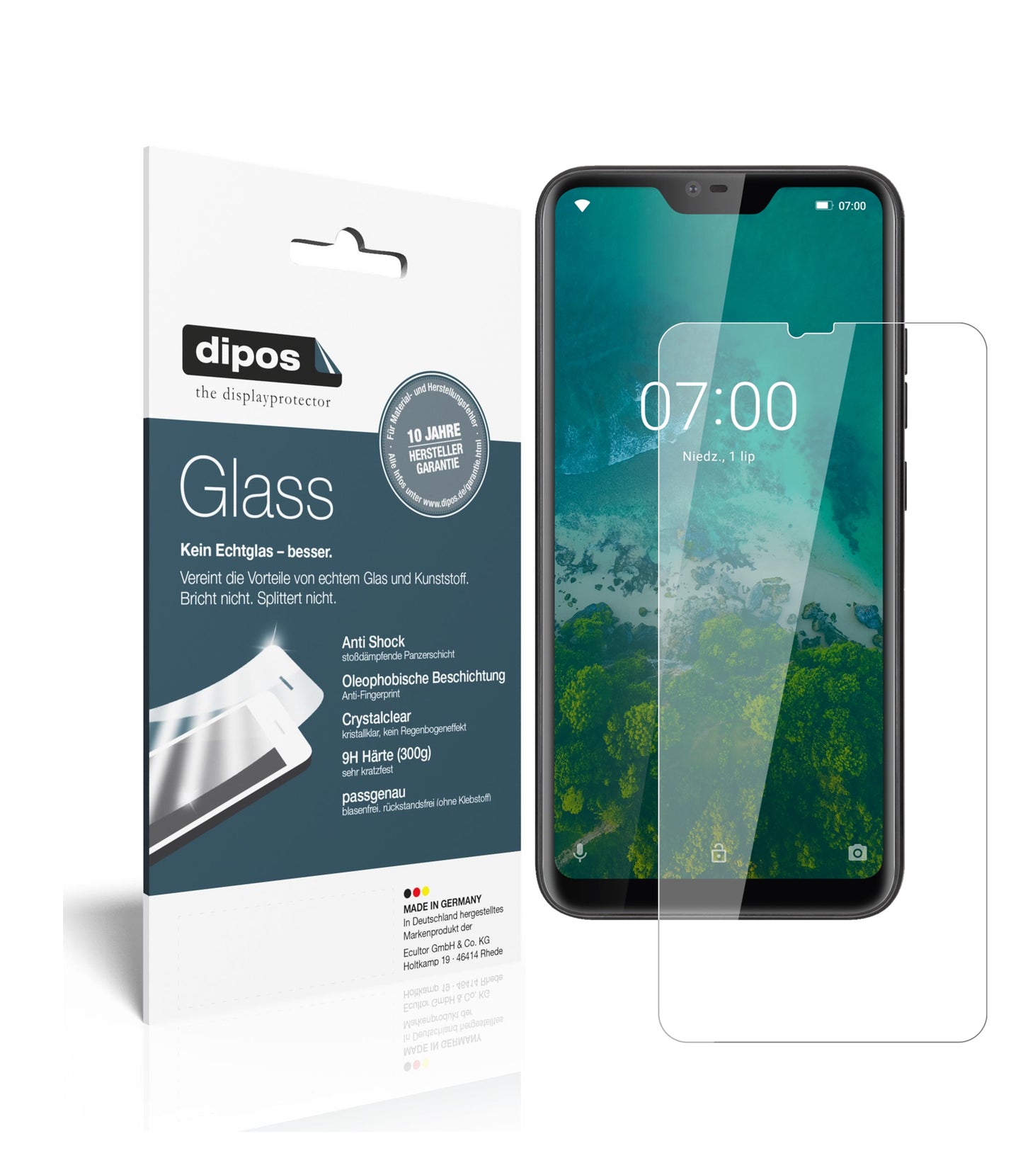 Perfekte Passform und ultimative Qualität: Unser 9H Panzerglas bietet Schutz für Kruger-Matz Smartfon LIVE 7