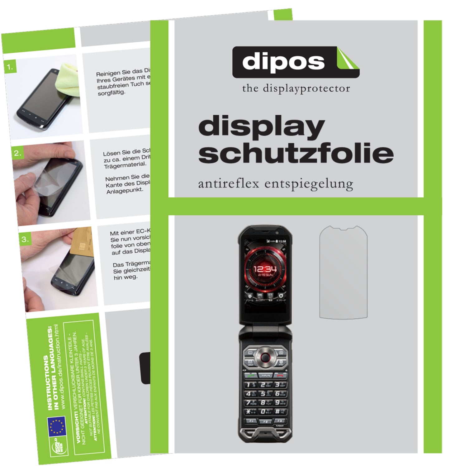 Mattes Panzerglas: Entspiegelte, dünne Folie, Fingerabdruckresistenz und Bildschirmschutz für Kyocera-Torque X01