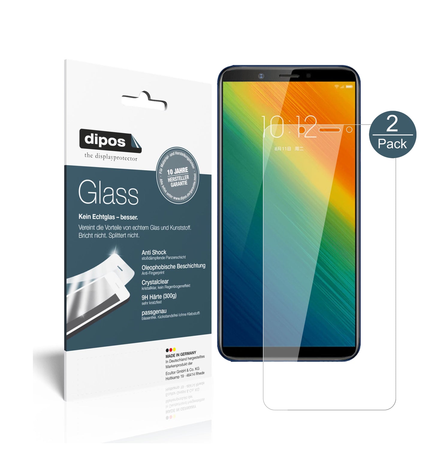 Perfekte Passform und ultimative Qualität: Unser 9H Panzerglas bietet Schutz für Lenovo-K5 Note 2018