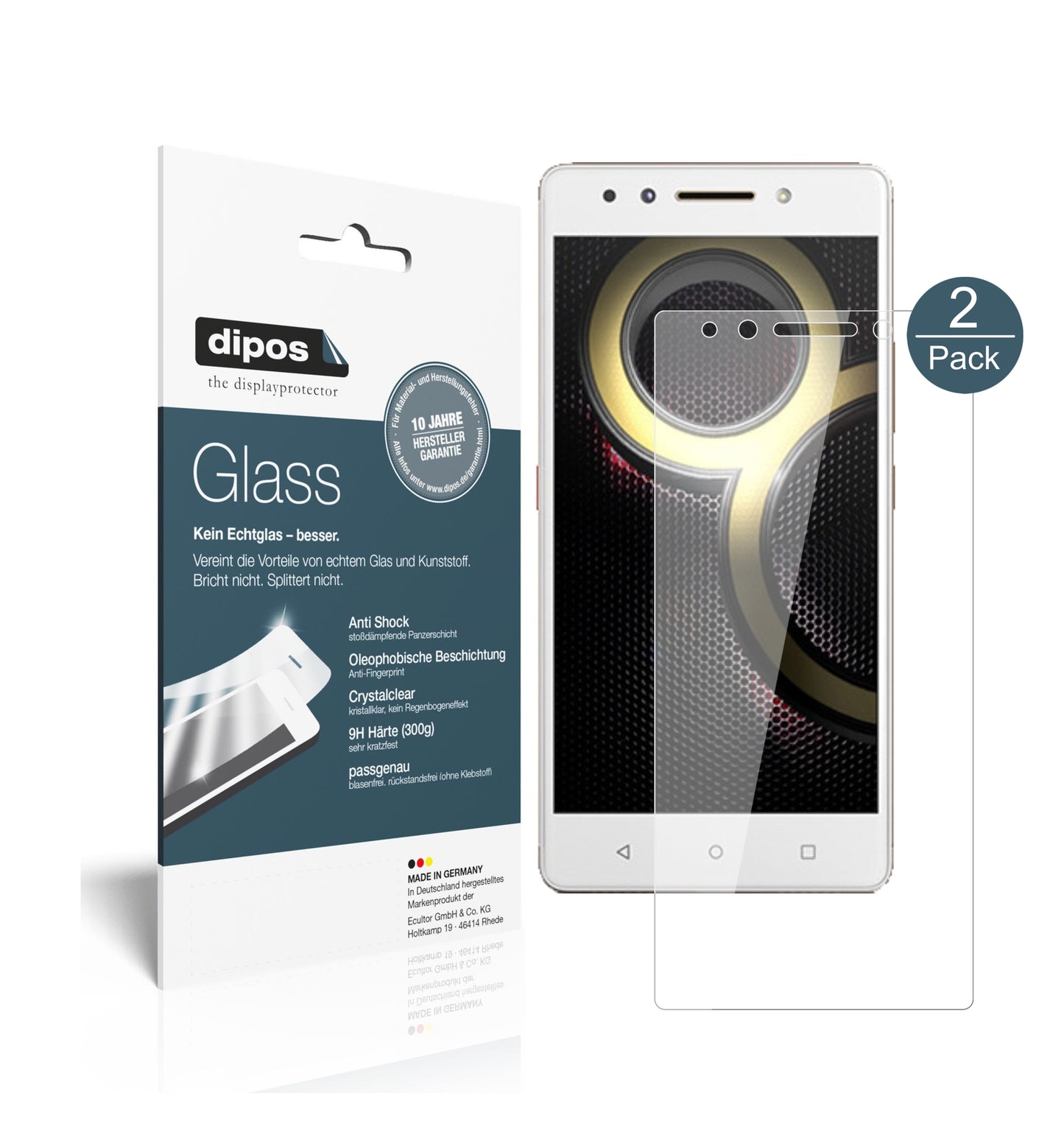 Perfekte Passform und ultimative Qualität: Unser 9H Panzerglas bietet Schutz für Lenovo-K8 Note