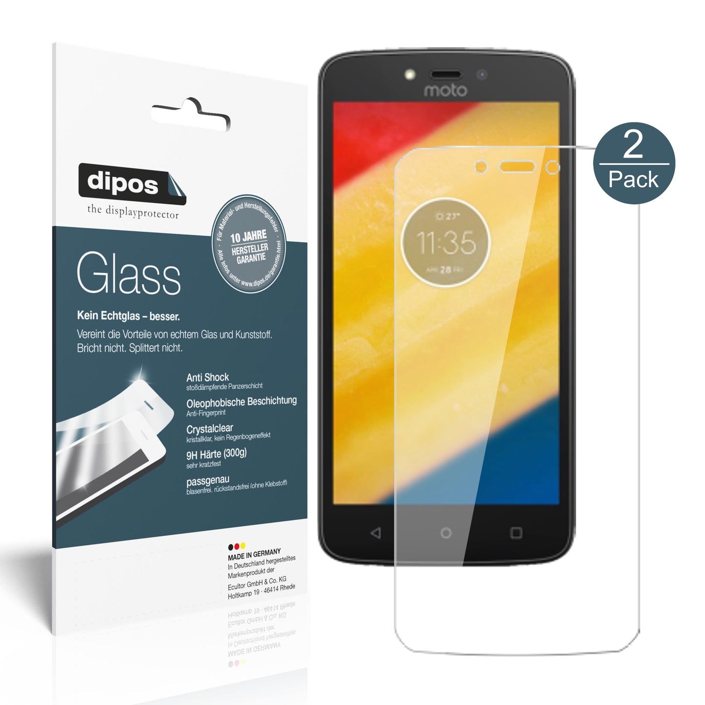 Perfekte Passform und ultimative Qualität: Unser 9H Panzerglas bietet Schutz für Lenovo-Moto C Plus