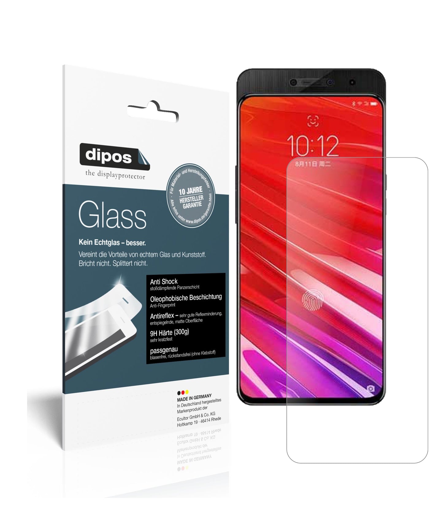 Mattes Panzerglas: Schutz vor Brüchen, Fingerabdrücken und Bildschirmblendung für Lenovo-Z5 Pro GT