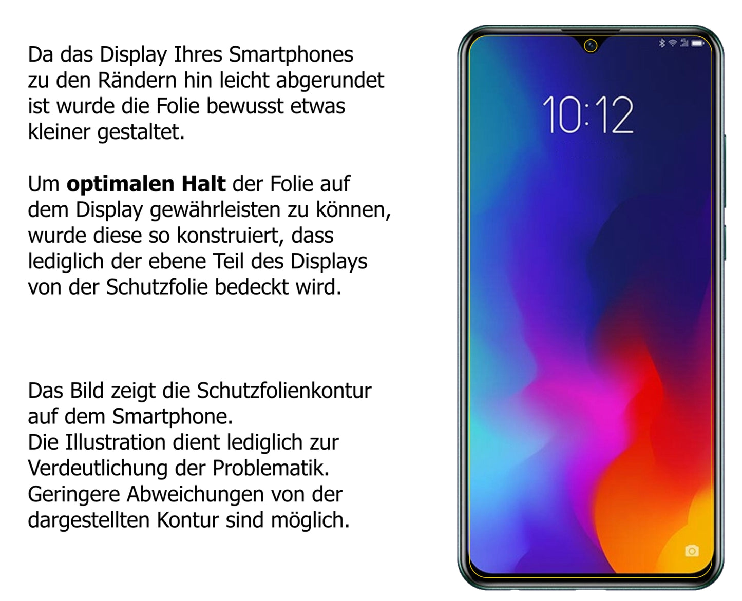 5x Schutzfolie matt für Lenovo Z6 Lite Display-Schutzfolie