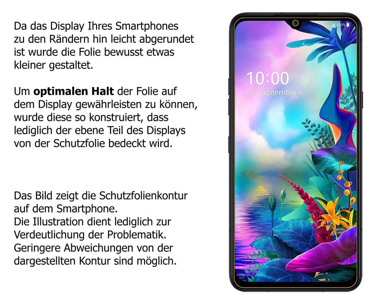 Blickschutzfolie für LG V50s ThinQ matt Schutzfolie Privacy