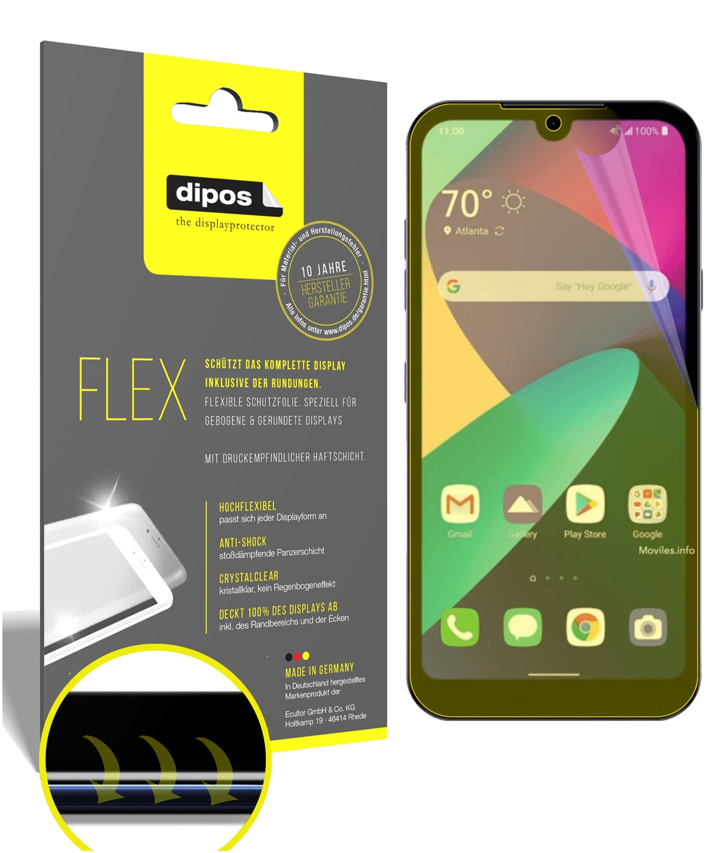 3D Full Cover Displayschutzfolie: Case-freundlicher Schutz mit perfekter Passform für dein Display.