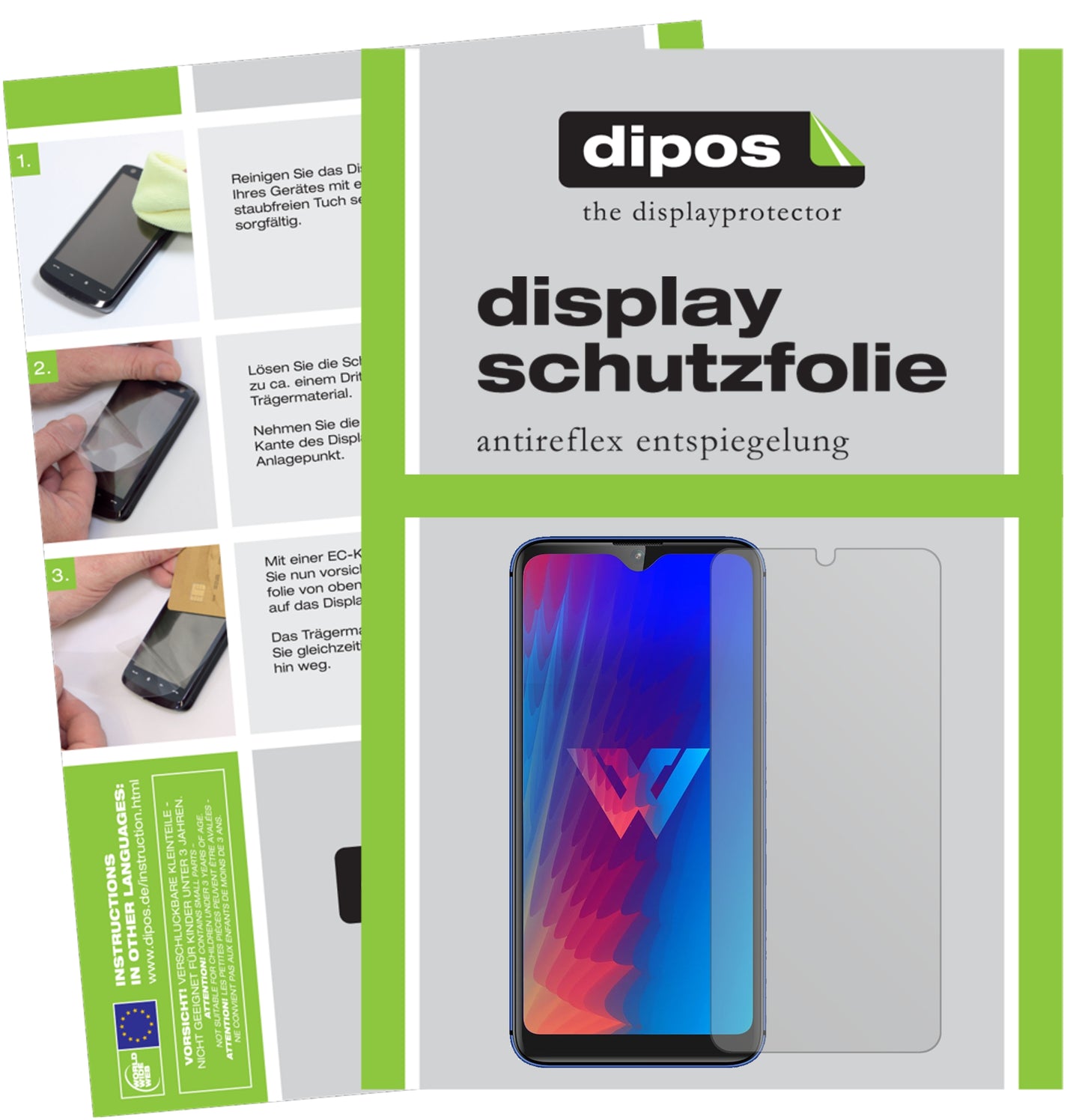 Mattes Panzerglas: Entspiegelte, dünne Folie, Fingerabdruckresistenz und Bildschirmschutz für LG-W30 Pro